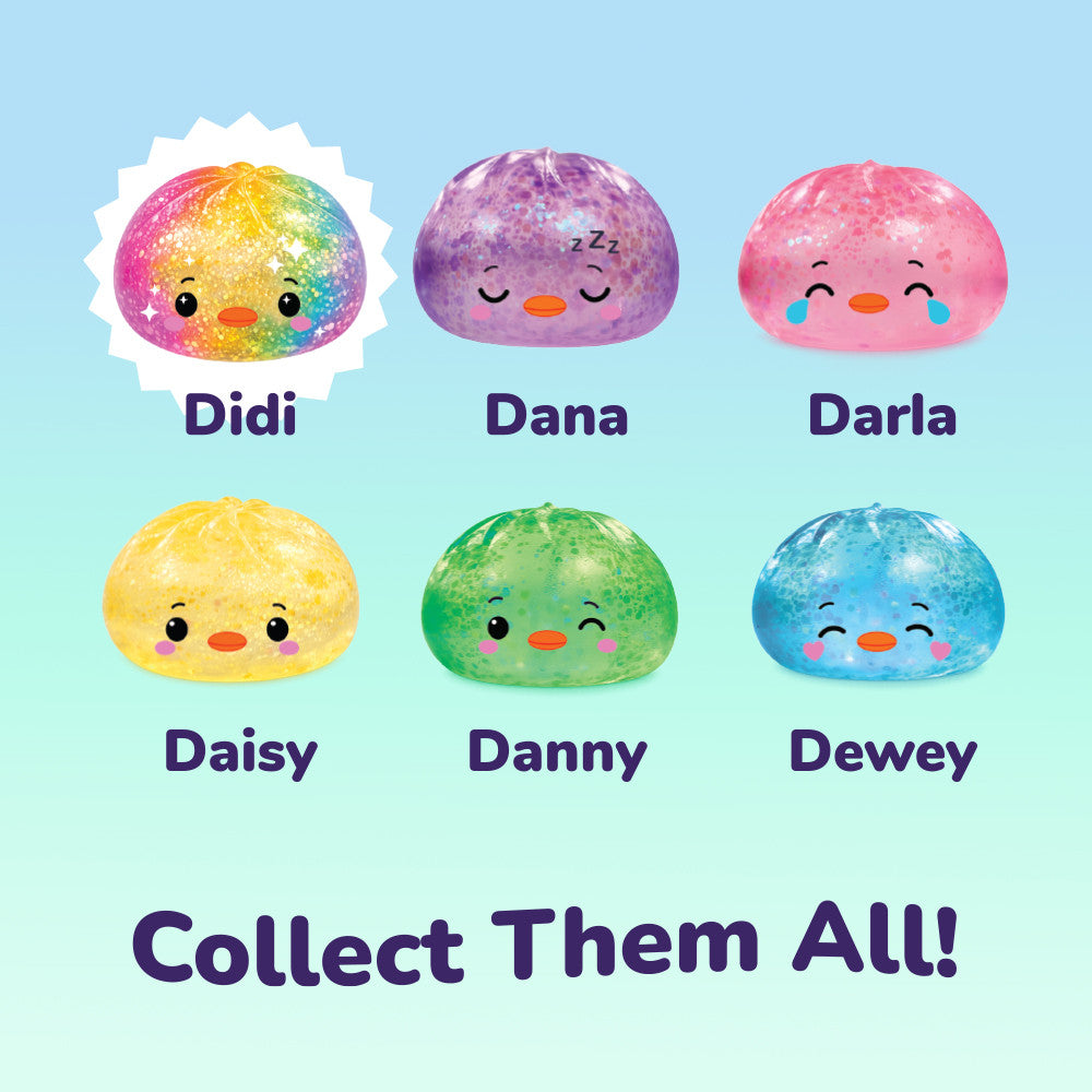 Glitter duck dumpling squishies