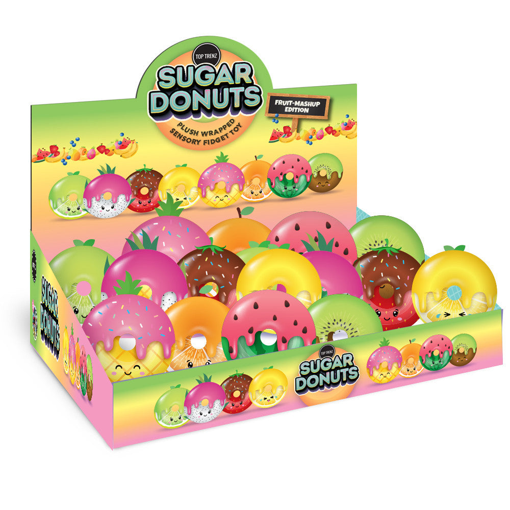 Plush donut squishy close-up
